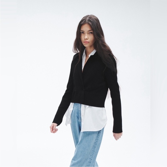 Rag & Bone Joy Merino Wool Blazer Jacket Sweater - Picture 5 of 13